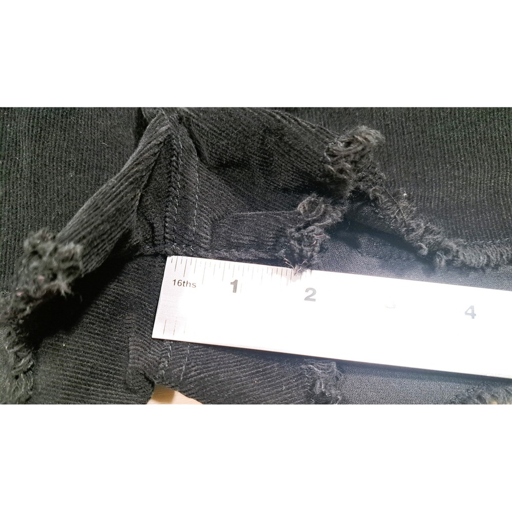 Roxy Womens Black Corduroy Cut Off Shorts Low Rise Frayed Hem Size 7 - Picture 5 of 12
